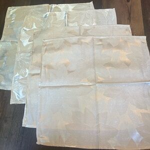 JCPENNEY beige floral silk blend napkins pack of 4